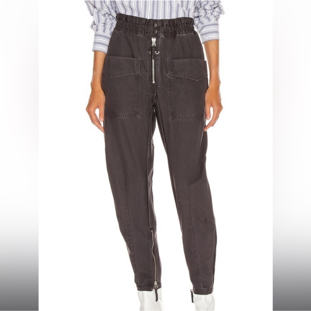 Isabel Marant Etoile Lecia Pant in Faded Black